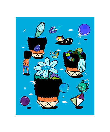 Gula. The Blue Life - Art Print