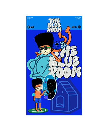 Gula. The Blue Room Sticker Pack - Set of 5 Sticker
