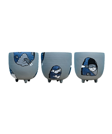 GULA. The Viiew 1 - Painted Ceramic Pottery