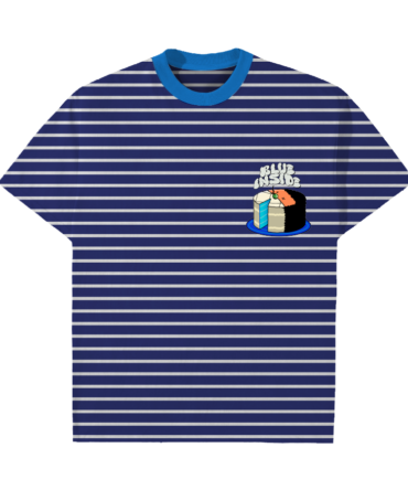Gula. Blue Inside Cake  T-shirt - Blue Stripes