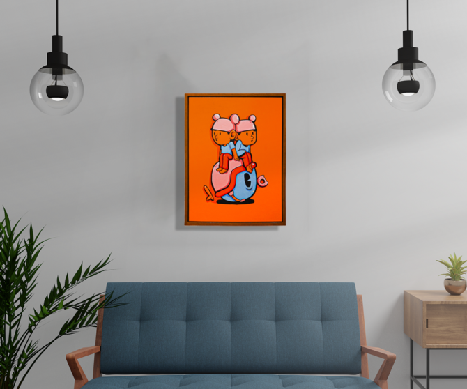 Policing Fears, Nurturing Joy 2023 - Framed Painting