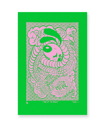 Emte. Year of the Dragon - Screen Printing (green)