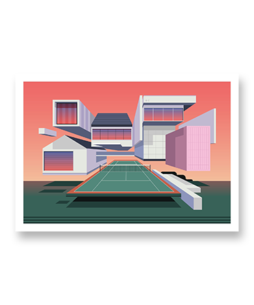 Heimlo. Work (OUT): Dusk Smash - Art Print