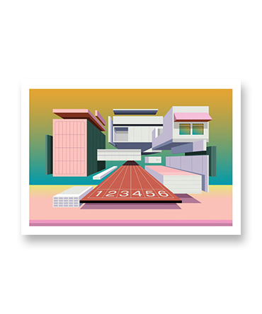 Heimlo. Work (OUT): Morning Pace  - Art Print