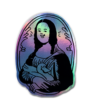 Sherchle. Mona - Holographic Sticker