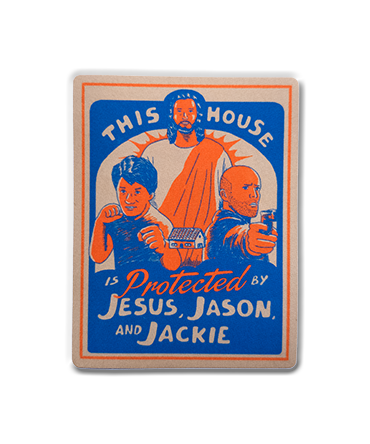 Sherchle. Jesus Jason Jackie - Vinyl Sticker