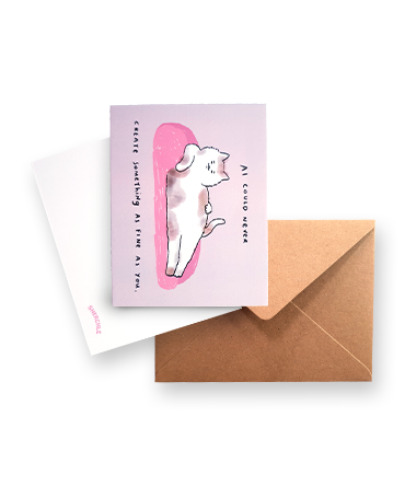 Sherchle. AI Could Never - Greeting Card