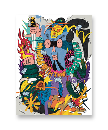 Acul Gaos. Mingle with the Good People - Art Print
