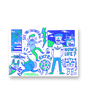 Addy Debil. Life is Extra - Art Print